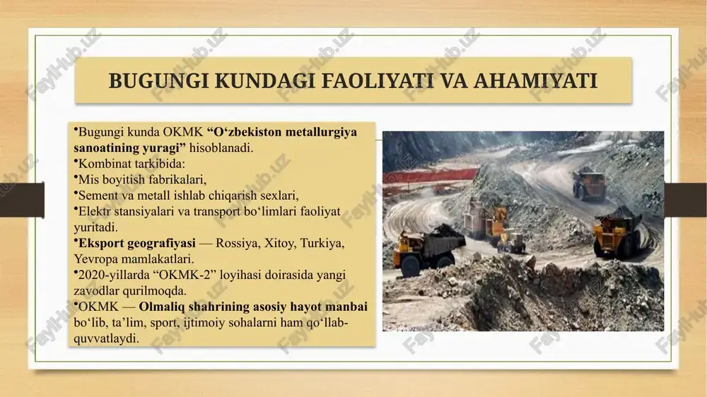 olmaliq kon metallurgiya kombinati - Page 5
