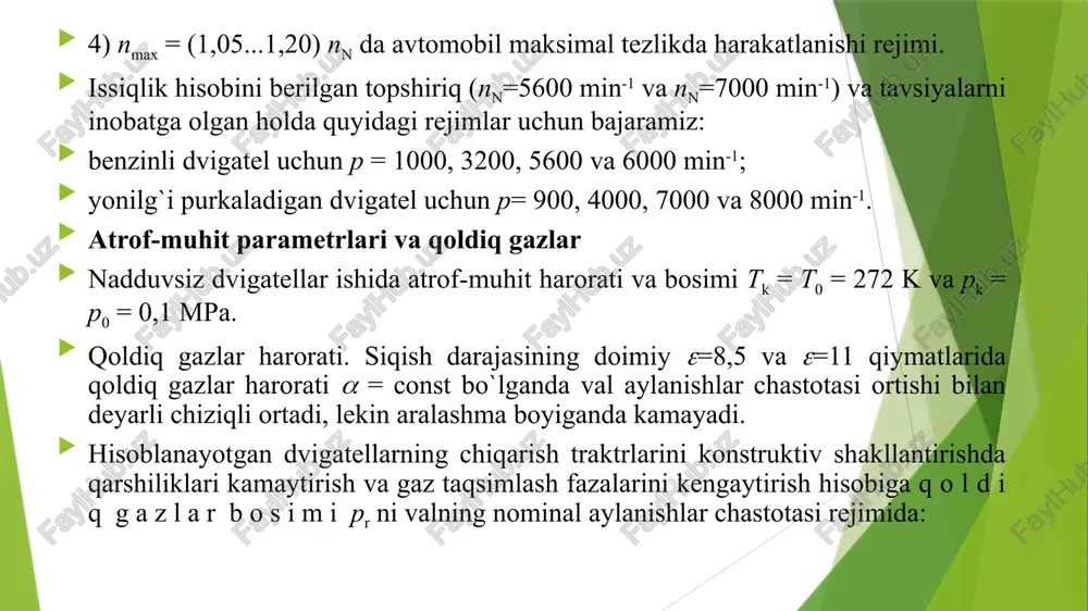 dvigatelning issiqlik balansi - Page 5