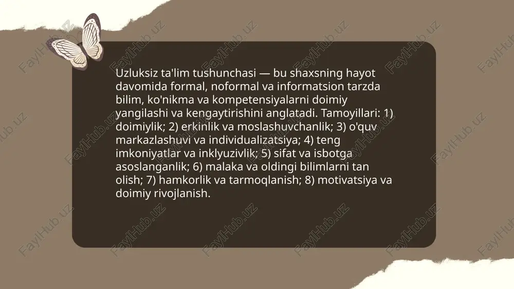 ta'lim mazmuni. uzluksiz ta'lim tendensiyalari haqida tushuncha - Page 5