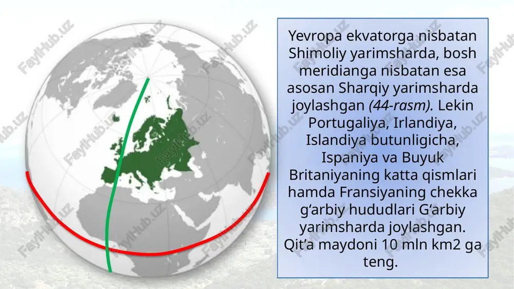yevropaning geografik o‘rni, chegaralari va siyosiy xaritasi - Page 5