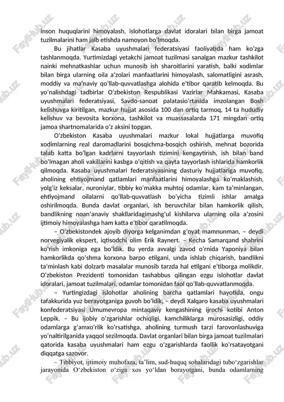 il oshirib borish, sog‘liqni saqlash tizimini takomillashtirish, xotin-qizlarning ijtimoiy-siyosiy faolligini oshirish, aholini uy-joylar bilan ta'minlash, yo‘l-transport muhandislik-kommunikasiya va ijtimoiy infratuzilmalarni rivojlantirish, ta'lim, madaniyat, ilm-fan, adabiyot, san'at va sport sohalarini rivojlantirish, yoshlarga oid davlat siyosatini takomillashtirish. respublikamizda 2010-2016-yillarda keksalar va pensionerlar uchun mo‘ljallangan 12 ta sahovat va muruvvat uylari moddiy-texnika bazasi, 14,6 ming yolg‘iz keksalar, pensioner, nogironlarning turarjoy sharoitlari yaxshilandi, 5,4 ming odam reabilitatsiya texnik vositalari va protez-ortopediya mahsulotlari bilan ta'minlandi, 6,4 ming nogiron va pensioner sanatoriyalarda sog‘liqlarini tikladi. ko‘rsatilgan tibbiy-ijtimoiy yordamning umumiy hajmi 132,2 milliard so‘mni tashkil etdi. keksalarni qo‘llab-quvvatlash davlat tizimini yanada takomillashtirish maqsadida qariyalar va faxriylarni ijtimoiy himoyalash, ularning faolligini oshirish, mamlakatning ijtimoiy-siyosiy hayotida to‘laqonli ishtirok etishlari uchun shart-sharoitlar yaratish, tinchlik va osoyishtalikni ta'minlash sohasida katta avlod vakillarining rolini oshirish masadida prezident shavkat mirziyoyevning 2016-yil 28-sentyabrda “o‘zbekiston faxriylarini ijtimoiy qo‘llab-quvvatlash “nuroniy” jamg‘armasi faoliyatini yanada takomillashtirsh chora-tadbirlari to‘g‘risida”gi pf-4906-son farmoni hamda “keksalar va nogironlarni davlat tomonidan qo‘llab-quvvatlash tizimini yanada …