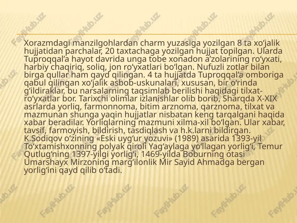 o‘zbekiston respublikasida hujjatchilikning takomillashuvi - Page 5