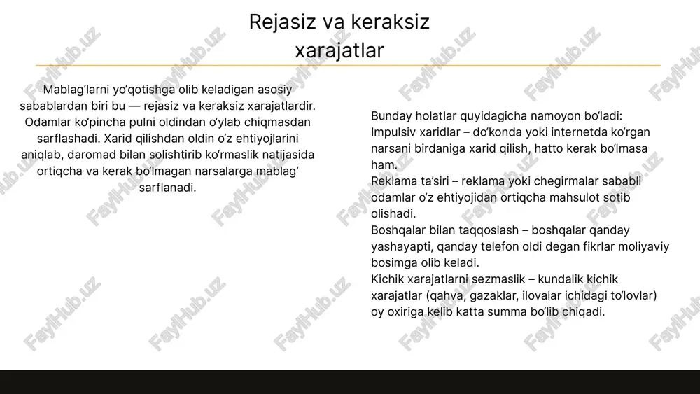 mablag‘larni yo‘qotish sabablari - Page 5