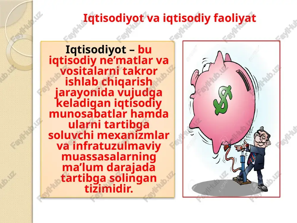 rivojlantirishdagi hissasi juda kattadir. u o‘zining 1370 yilda yozilgan «kitob-ul-ibar» («ibratli misollar kitobi») asarida dunyoda birinchi bo‘lib tovarning ikki xil xususiyatini - iste’mol qiymati va qiymat tushunchalarini, oddiy va murakkab mehnatni, zaruriy va qo‘shimcha mehnat hamda zaruriy va qo‘shimcha mahsulot tushunchalarini ajrata bildi. antuan monkreten siyosiy iqtisod grekcha so‘zdan olingan bo‘lib «politikos» - ijtimoiy, «oykos» - uy, uy xo‘jaligi, «nomos» - qonun degani. ya’ni uy yoki ijtimoiy xo‘jalik qonunlari ma’nosini beradi. 1575-1621 yillarda yashab, ijod qilgan fransuz iqtisodchisi antuan monkreten birinchi marta 1615 yilda «siyosiy iqtisod traktati» nomli kichik ilmiy asar yozib, bu fanni mamlakat miqyosida iqtisodiyotni boshqarish fani sifatida asosladi. iqtisodiy fanlarning shakllanishida asosiy g’oyaviy oqimlar merkantlizmning angliyadagi asosiy nazariyachisi tomas men (1571-1641) hisoblanib, shu oqim nuqtai nazdida davlatning ichki va tashqi siyosati asoslanadi. merkantalizm konsepsiyasi asosan proteksionizm siyosatiga tayanadi, ya’ni davlatning iqtisodiyotni boshqarishda qatnashishi, eksportning importdan yuqori bo‘lishi va boylikni ko‘paytirishni ta’minlashi zarurligiga e’tibor qaratadi. tomas mann (1571 …