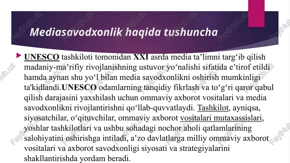 mediasavodxonlik va axborot madaniyati va evolyutsiyasi - Page 5