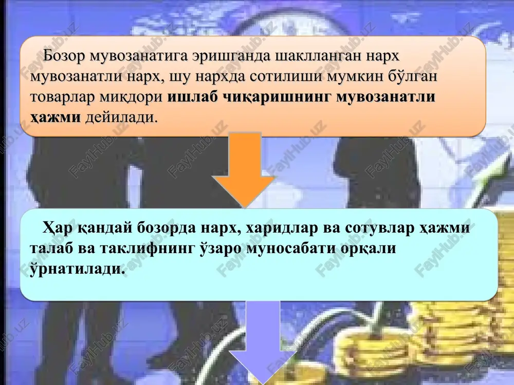 isligini vujudga keltirib, narxni oshiradi . q s p s1 e1 pe e* e p1 q*e qe q1 d talabning oshishi va taklifning qisqarishi oqibatlari d1 p*e * 3. maksimal va minimal narxlar. tovarning maksimal va minimal bahosi. ba'zi vaqtlarda bozor narxi davlat tomonidan o'rnatiladi. narx maksimal deyiladi, agar o'rnatilgan narx muvozanat narxdan kichik bo'lsa ( - muvozanat narx) va narxni maksimal narx dan yuqori belgilash ta'qiqlansa. maksimal narx ba'zi bir mahsulotlarga aholini ushbu mahsulot bilan ma'lum darajada ta'minlash maqsadida davlat tomonidan o'rnatiladi. talab va taklif nazariyasiga ko'ra, maksimal narxning o'rnatilishi mahsulot tanqisligiga olib keladi. tovar tanqisligini davlat o'z zahirasidan mahsulotni bozorga chiqarish yo'li bilan echadi, ya'ni o'z zahirasidagi qd-qs miqdorda mahsulot chiqarib talab va taklifni tenglashtiradi. agar sotuvchilarga tovarni maksimal narx pmax dan yuqori narxda sotishga ruxsat bo'lmasa, taklif qs miqdor bilan chegaralangani uchun, norasmiy bozor (xufiyona bozor) vujudga keladi (rasmda bu ed nuqta orqali ifodalangan va bu bozorda …