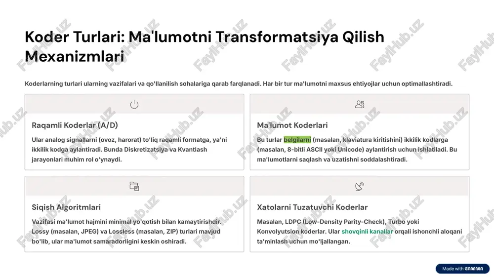 koder va dekoderlarning turlari va vazifalari - Page 5
