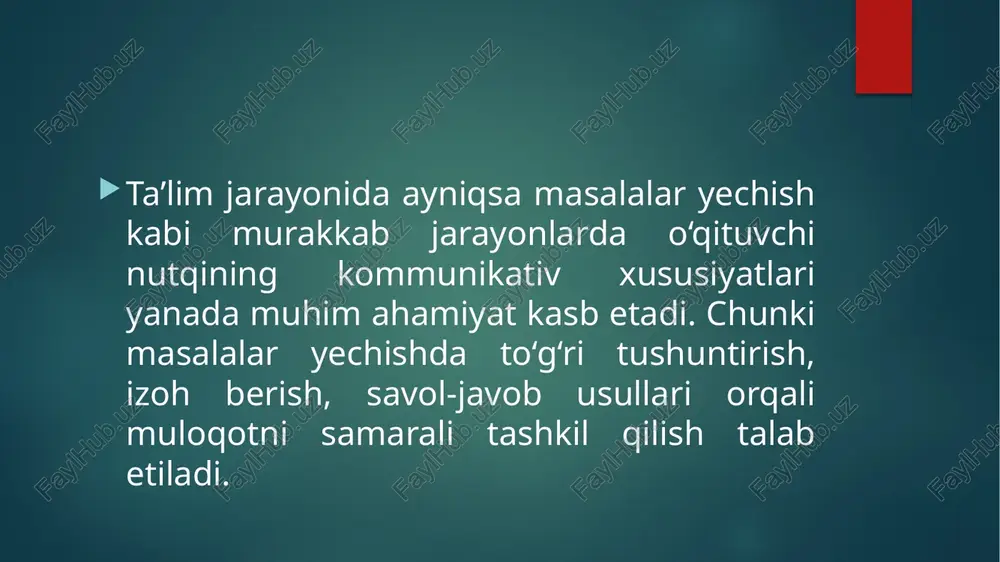 o‘qituvchining kommunikativ xususiyatlari masalalari - Page 5