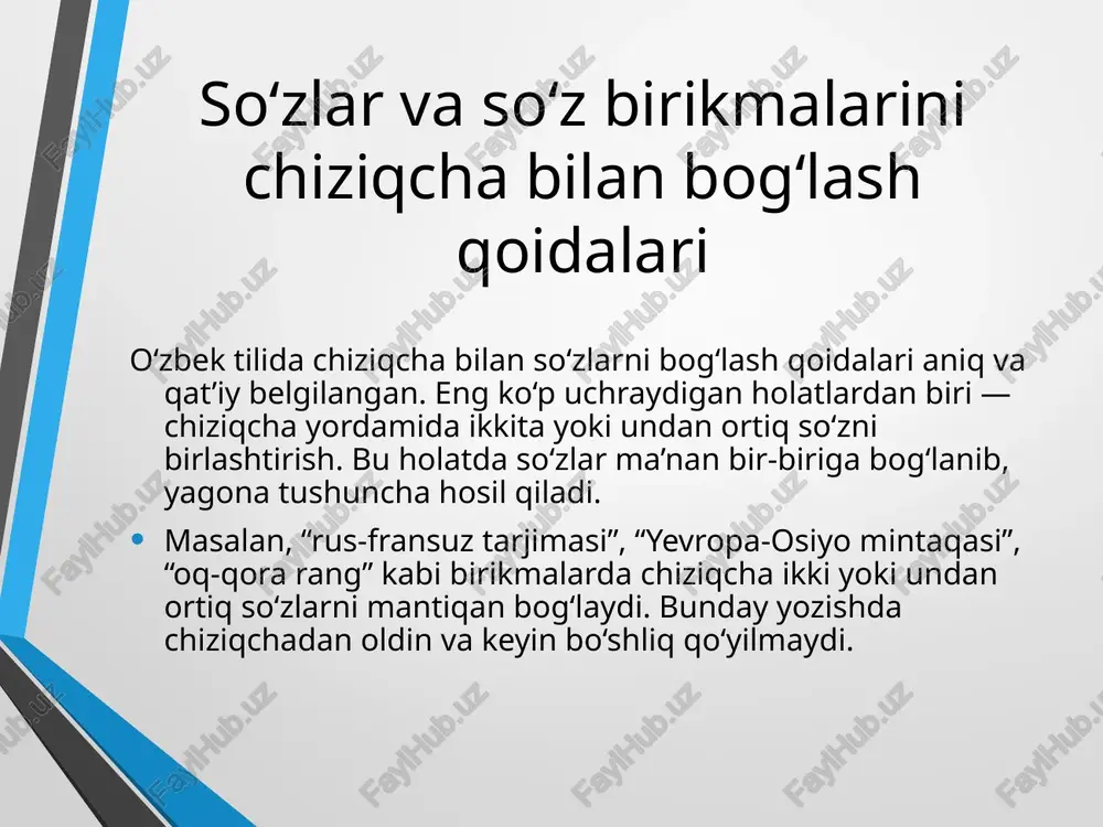 o‘zbek tilida chiziqchabilan yozish qoidalari - Page 5