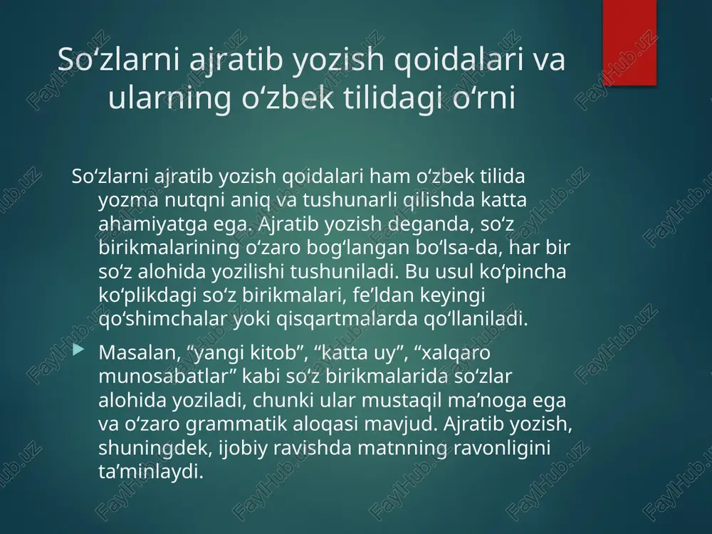 o‘zbek tilida so‘zlar ni qo‘shib va ajratish qoidalari - Page 5