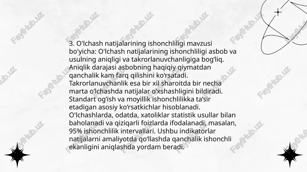 o'lchash natijalari funksiyasini baholash - Page 5