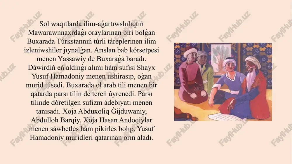 axmet yassawidiń pedagogikaliq ideyalari - Page 5