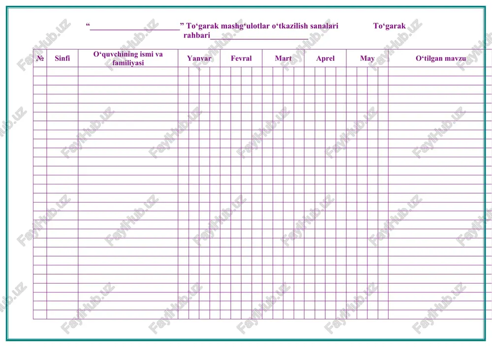 boblardan foydalanib, buyumlar yasaydigan mohir usta hisoblanadi. duradgor – yog‘ochdan imorat hamda turli buyumlarni yasovchi hunarmand, usta. duradgor-ustalar yangi qurilgan uylarga ko‘plab uy jihozlarini: eshik, deraza, chorpoya kabilarni tayyorlab beradi. bolg‘a – mix qoqish, narsalarni urish, tekislash, egish yoki bukish kabi ishlarda qo‘llaniladigan, yog‘och yoki temir dastali asbob. u tutqich hamda temir boshchadan iborat. bolg‘a yordamida elementlarni zarb bilan mahkamlash, shuningdek, buyum detallarini mix bilan o‘zaro bir-biriga biriktirish mumkin. elektrodrel– turli sirtlarda teshik ochish uchun ishlatiladigan aylanuvchi va kesuvchi ish asbobi. iv. yangi mavzuni mustahkamlash: ota-onangiz ko‘magida barcha duradgorlik va chilangarlik asboblari to‘g‘risida ma'lumot to‘plang. v. mashg‘ulotni yakunlash: to‘garak a’zolarini yutuq va kamchilliklarini muxokama qilish, rag‘batlantirish vi. uyga vazifani e’lon qilish: yangi mavzuni to‘liq takrorlash va yangi mavzu yuzasidan bilimlarini mustaxkamlab kelish. maktab mmibdo‘________ __________________________sana____ ______________ 20__ yil sana: “__” ____________ 20__-yil. sinflar: _____ to‘garak rahbari: _____________________ mavzu: texnalogiyaning rivojlanishi mashg‘ulotning maqsadi: ta‘limiy maqsad: bilim, ko‘nikma va malakalarini mustahkamlagan holda …