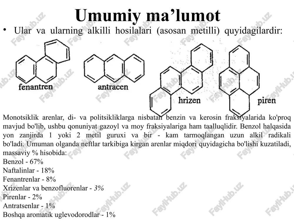 neftarenlar va ularning birikmalarining kimyoviy xossalari - Page 5