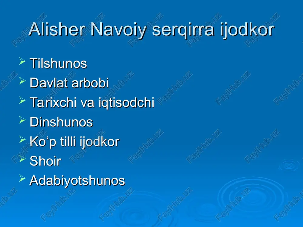 mir alisher navoiy hayoti va ijodi - Page 5
