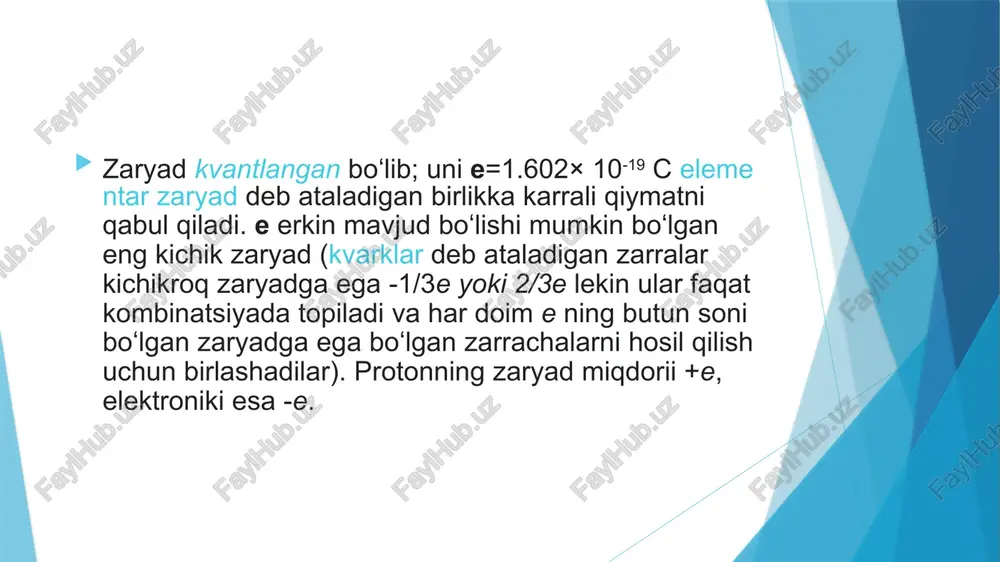 elektrostatika va elektrzaryadining qonunlari - Page 5