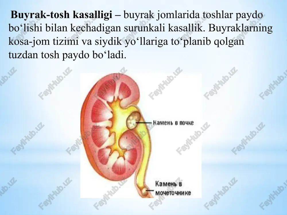 sh. 3.moddalar almashinuvi faollashtirish 4.shikastlangan bo’g’imlarda limfa - qon aylanishini yaxshilash. 5.bo’g’imlarning boylam apparatlari va mushaklarini atrofiyaga uchrashishini oldini olish. 6.bo’g’imlarda harakatchanlik buzilishi rivojlanishiga to’sqinlik qilish. 7.paydo bo’lgan vaqtinchalik kompensator buzilishlarni yaxshilaydi. 8.bo’g’imlarni maishiy va mehnat ko’nikmalariga moslanuvchanligini tiklaydi. bo’g’im kasalliklarida qo’llaniladigan davolash jismoniy mashqlar: artritlarda davolash jismoniy tarbiya kasallikning yarim o’tkir va surunkali davrlarda qo’llaniladi. kasallikning o’tkir davri, odatda yallig’lanish jarayoniga xos belgilar (tana haroratini ko’tarilishi, leykotsitoz, ectning yuqori bo’lishi) va og’riq sindromi bilan birga o’tadi, shuning uchun bu davrda davolash jismoniy tarbiyani ko’llab bo’lmaydi. artritlarda davolash jismoniy tarbiya majmuasini tuzishda shikastlangan bo’g’imlar harakatiga bo’liq bo’lgan maxsus mashqlarni sog’ bo’g’imlar harakati va nafas olish mashqlari bilan almashtirib turish kerak. image1.png image2.png image3.jpeg image4.jpeg image5.jpeg image6.jpeg image7.jpeg image8.png image9.jpeg /docprops/thumbnail.jpeg