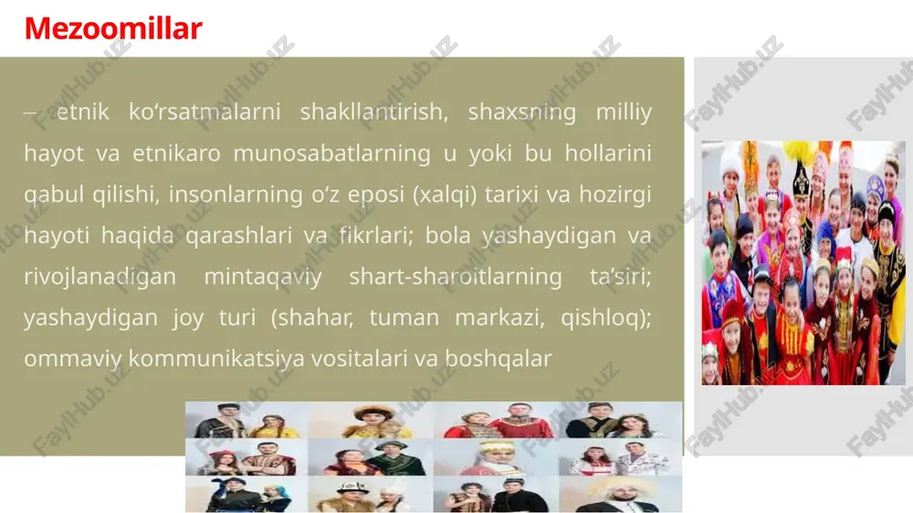 halla, maktab hamkorligi rejasini tuzish: ➢ tarbiyaviy ishlar o’tkazish dasturi va shu dastur asosida mahallada yashovchi har bir bola bilan bu tarbiyaviy ishlarni olib borish. ➢ mahallada bolalar dam olishlariga, qiziqarli ishlar bilan shug’ullanishlariga imkoniyat yaratib berish. ➢ mahallada tarbiyaning ta’sirini oshirish. ma’naviyat va din – ma’naviyat mezonlaridan biri bo‘lgan, insonning iymon va tafakkurini kamol toptirish, mustahkam e’tiqod va dunyoqarashini shakllantirishiga xizmat qiladigan diniy qadriyatlar kishilarning yuksak ma’naviy ideallari, haq va haqiqat, insof va adolat to‘g‘risidagi orzu-armonlari bilan uzviy bog‘liq tarzda rivojlanadi. din ma’naviyat takomilida, milliy madaniyat va turmush tarzi, urf-odat va qadriyatlar, an’analarning bezavol saqlanishi hamda asrlar mobaynida xalq qalbiga chuqur o‘rnashishida ma’naviy omil bo‘lib kelgan. . insoniylik, mehr-oqibat, halollik, oxiratni o‘ylab yashash, yaxshilik, qanoat, saxovat, mehr-shafqat kabi fazilatlar ko‘plab boshqa omillar qatori diniy qadriyatlar ta’sirida ham rivojlanadi. masalan, islom dinining ilmiy asoslarini o‘rganish, uning ma’rifiy-ma’naviy g‘oyalarini rivojlantirish, moʻtadil e’tiqod negizlarini ishlab chiqishda imom buxoriy, imom termiziy, abu mansur …