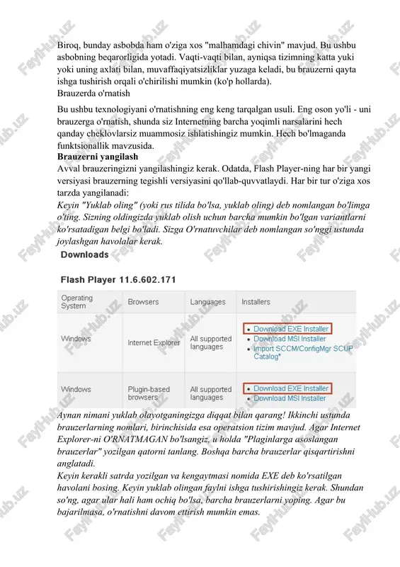 biz harakatlanuvchi elementlar bilan bannerni ko'rsak, hamma narsa tartibda, lekin agar kulrang kvadrat bo'lsa, keyin flash ishlamaydi: videoni sarhisob qilish va tomosha qilish shu bilan tugadi oddiy holatda, o'rnatish quyidagi bosqichlarga to'g'ri keladi: avtomatik ravishda adobe veb-saytiga o'ting, o'rnatuvchini yuklab oling va ishga tushiring. umid qilamanki adobe flash player-ni kompyuterga qanday o'rnatishni tushuntirdim. flash player bugungi kunda internetda ishlash uchun zarur texnologiya. uning funktsiyalari har qanday joyda veb-sahifada har qanday interaktiv qo'shimchani yuklab olishda, video tomosha qilishda yoki musiqani yoqishda ishlatiladi. ijtimoiy tarmoqlar... bularning barchasi uchun zarurdir. odatda, ushbu vosita har qanday brauzerda oldindan o'rnatilgan. biroq, kamdan-kam hollarda, masalan, operatsion tizim yoki brauzerni qayta o'rnatgandan so'ng, uni qayta yuklab olishingiz va o'rnatishingiz kerak. ushbu vositani faqat rasmiy saytdan yuklab olishni unutmang! hech qanday noto'g'ri uchinchi tomon yig'ilishlaridan foydalanishga urinmang. ularga hamma narsani qurish mumkin. va bu sizga bir necha megabaytdan har qanday narsaga tushishi mumkin tasodifiy kirish xotirasi parollar va …