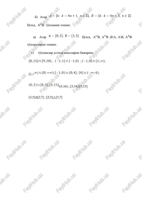 to'plamlar va ular ustida amallar - Page 5