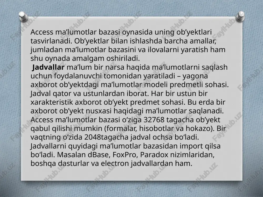 mikrosoft access dasturi - Page 5