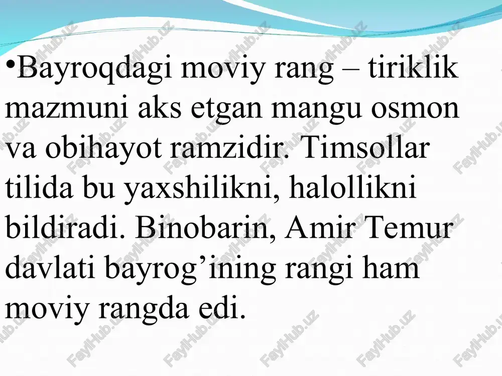 o’zbekiston respublikasining davlat bayrog’i - Page 5