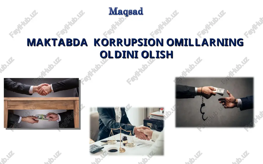 maktabda korrupsion omillarningoldini olish - Page 5