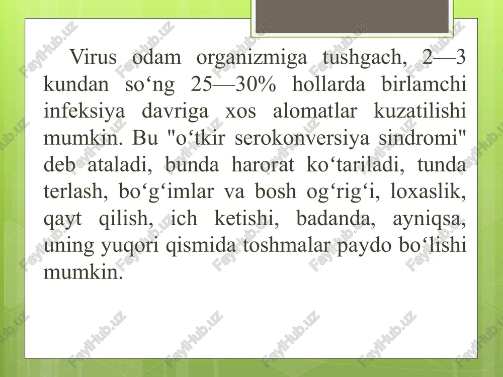o-orttirilgan immun tanqisligi sindromi - Page 5