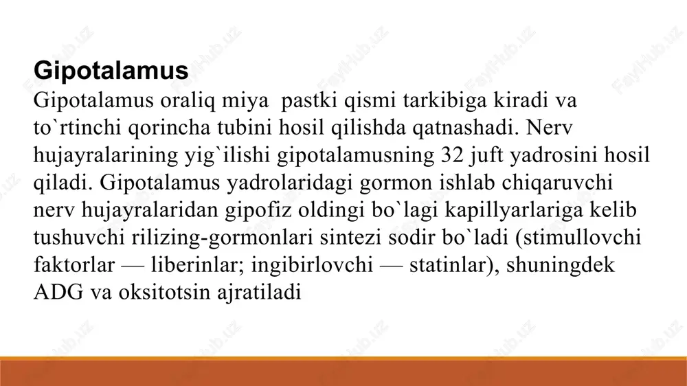 nefrogen qandsiz dia­bet adg ga buyrak rezistentligi vaqtida rivojlanadi. qalqonsimon bez qalqonsimon bez — toq organ, bo`yin orqali birikkan ikkita (o`ng va chap) bo`lakdan iborat. ko`pincha bez qo`shimcha bo`lakka ega (piramidal) , chap bo`lak yoki bo`yindan chiqib yuqoriga ko`tariladi. qalqonsimon bez traxeyaning beshinchi oltinchi halqasimon tog`ayi va qalqonsimon tog`ayi o`rtasida bo`yinning oldingi qismida joylashgan bolalarda anatomo-fiziologik xususiyati. chaqaloqlarda qalqonsimon bez hajmi kattalarga qaraganda nisbatan katta, lekin uning follikulalari kichik va kam miqdorda kolloid saqlaydi. ttg, tiroksin va triyodtironin maksimal konsentiratsiyasi bola hayotining birinchi soati va birinchi kunida aniqlanadi, bu postnatal adaptatsiya davrida ushbu gormonlarning muhim o`rnidan guvohlik beradi. hayotining birinchi haftasida asta sekin ttg konsentiratsiyasi pasayishi sodir bo`ladi va tiroksin va triyodtironin konsentratsiyasi birmuncha kamayadi. yarim yil davomida bez massasi birmuncha kamayadi, tireoid gormonlar konsentiratsiyasi pasayadi. keyingi 5—6-yoshgacha qalqonsimon bezning tez o`sishi sodir bo`ladi, keyin u prepubertat davrgacha birmuncha sekinlashadi, qachonki uning hajmi tez kattalashgancha. qalqonsimon bez o`sishi bilan uning …