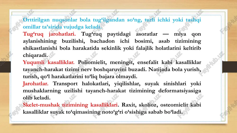 tayanch harakatida nuqsoni bor bolalar - Page 5