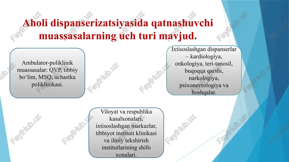 dispanserizatsiya va skrining tashkiloti - Page 5
