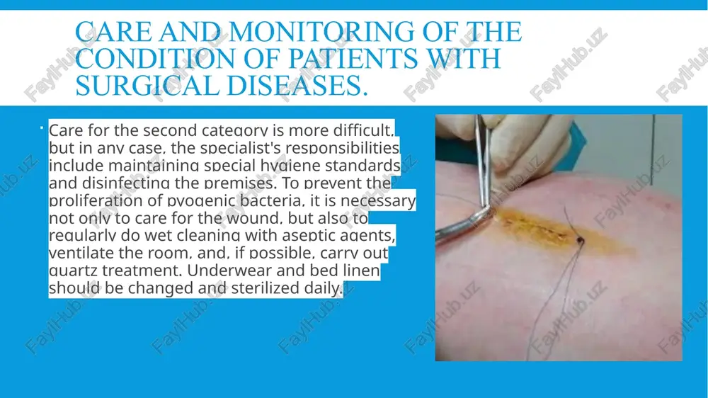 the condition of the moisture collectors and hoses, promptly empty them of condensate, and fill the humidifier of the breathing mixture with distilled water if necessary. postoperative patient care (respiratory tract care under artificial ventilation and drainage care) oral cavity sanitation in patients on artificial ventilation should also be performed regularly, using sanitation catheters of a larger diameter. the importance of this procedure is justified by the fact that a significant amount of oral cavity contents accumulates in the supracuff space, which can lead to the development of pneumonia when it flows into the lower respiratory tract. from this point of view, the use of endotracheal tubes with a channel for supracuff aspiration is preferable. postoperative patient care (respiratory tract care under artificial ventilation and drainage care) to care for your drain, follow these steps: clean the tube. this will help remove clots that build up in the tube and …
