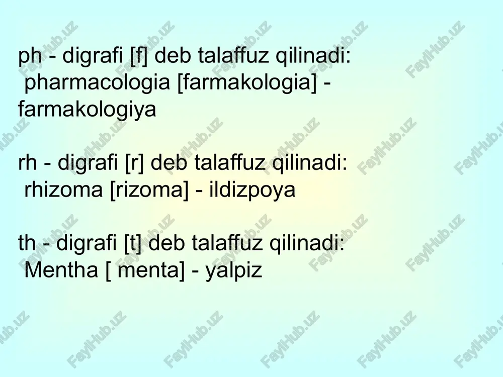 diftong va digraflar. xarf birikmalari - Page 5