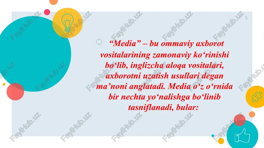 mediasavodxonlik va axborot madaniyati - Page 5