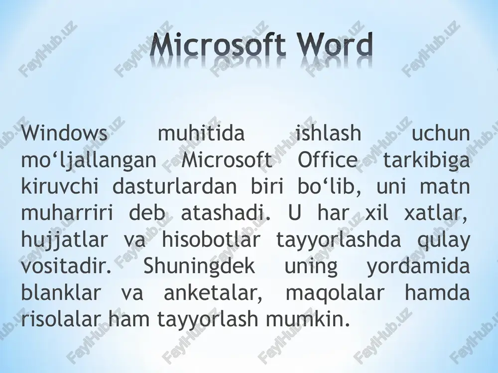 ms word matn muharrirlari - Page 5