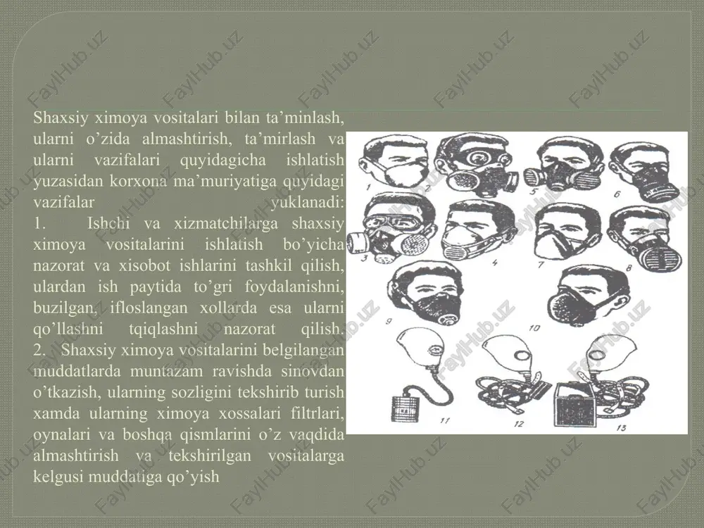 nafasolish organlarini ximoya qilish vositalari - Page 5