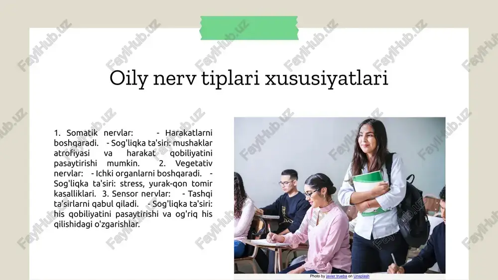uchun fizioterapiya usullari fizioterapiya usullari nerv tizimiga ijobiy ta'sir ko'rsatish uchun mo'ljallangan. ushbu usullar orasida massaj, elektroterapiya, ultratovushli terapiya va harakat terapiyasi kabi turlar mavjud. har bir fizioterapiya usuli o'ziga xos afzalliklarga ega. massaj mushaklar va nervlarni bo'shatish, elektroterapiya esa og'riqni kamaytirish va qon aylanishini yaxshilashda yordam beradi. fizioterapiya usullari nerv tizimi kasalliklarida, shu jumladan, stress va asabiylashishni kamaytirish, uyqu sifatini oshirish va umumiy sog'liqni yaxshilashda keng qo'llaniladi. oily nerv tiplari uchun psixoterapiya usullari psixoterapiya yordamida oily nerv tiplari uchun turli usullar mavjud. psixoterapiya usullari asosiy turlarga bo'linadi: kognitiv-behavioral, psixoanaliz, guruh va humanistik psixoterapiya. har bir usulning o'ziga xos yondashuvi bor. kognitiv-behavioral psixoterapiya stressni kamaytiradi. psixoanaliz ichki his-tuyg'ularni o'rganadi. guruh psixoterapiyasi esa bir-birini qo'llab-quvvatlash imkonini beradi. psixoterapiya usullari oily nerv tiplari muammolarini hal qilishda muhim ahamiyatga ega. ular insonning ruhiy holatini yaxshilaydi va ijtimoiy munosabatlarini rivojlantiradi. hozirgi kunda psixoterapiya usullari ko'plab klinikalar va markazlarda qo'llanilmoqda. oily nerv tiplari uchun mos …