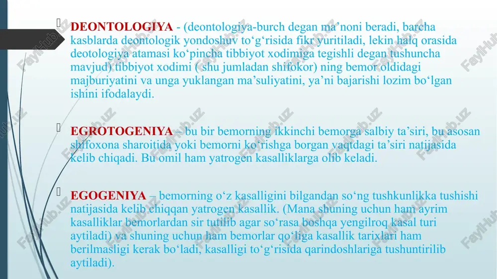 tibbiyot xodimlarining faoliyatida etika va deontologiya masalalari - Page 5