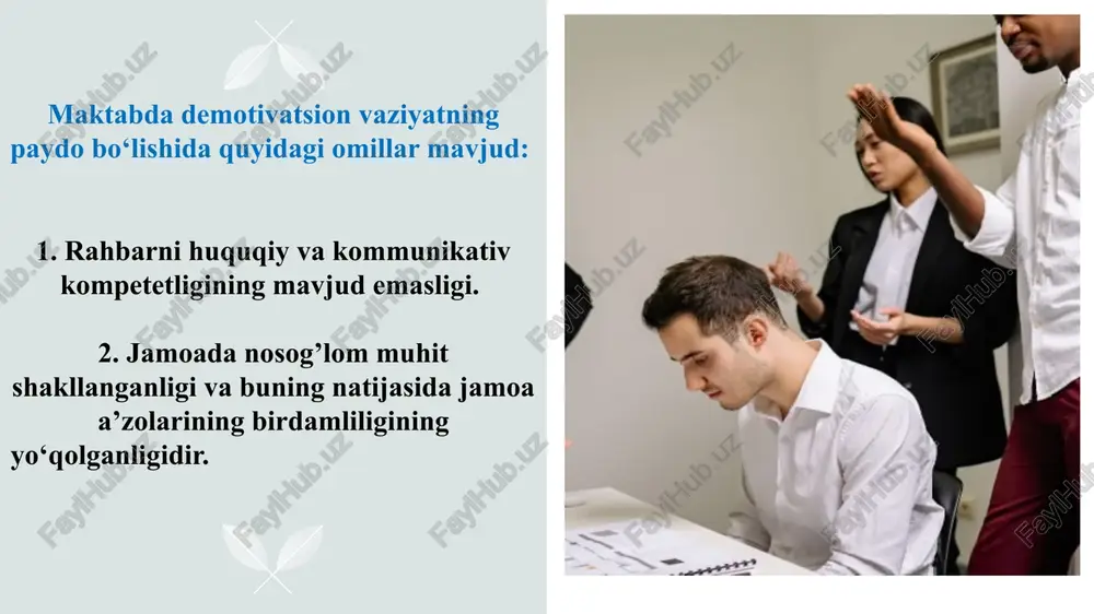 maktabda demotivatsiyaga egabo‘lgan xodimlar bilan ishlash - Page 5