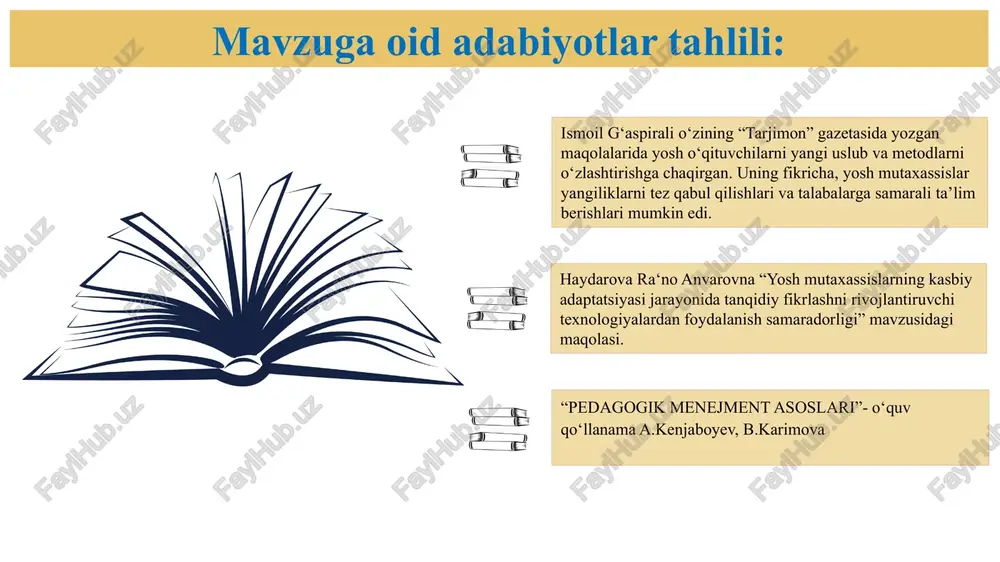 “maktabda yosh mutaxassislar bilan ishlash” amaliy topshirig‘i - Page 5