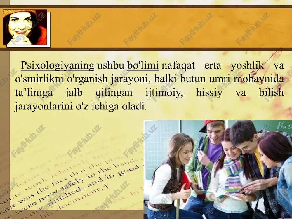 chi», xech narsaga ishonmaydigan 6. “ekspert” – bilimdon 7. “molchun” – doim jim o’tiradigan tarbiya…. tarbiya psixologiyasi maqsadga muvofiq ravishda tashkil etilgan pedagogik jarayon sharoitida inson shaxsi shakllanishining qonuniyatlarini o‘rganadi, tarbiya har qanday jamiyatning muhim vazifasidir. tarbiya - bu shaxsning ijtimoiy, ma’naviy va ishlab chiqarish faoliyatiga tayyorlash maqsadida uning ma’naviy, jismoniy kamolotiga muntazam ravishda ta’sir ko’rsatish jarayonidir. e’tiboringiz uchun raxmat! image5.png image6.jpg image7.jpg image8.jpg image9.png image10.png image11.png image12.png image13.png image14.png image15.png image16.jpg image17.jpg image18.jpg image19.jpg image20.jpg image21.jpeg image22.jpeg image23.jpeg image24.jpeg image25.jpeg image26.jpeg image27.jpeg image28.png image29.png image30.png image31.png image32.png image33.png image34.png image1.jpeg image2.jpeg image3.jpeg image4.jpeg /docprops/thumbnail.jpeg
