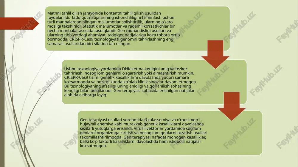 birga, miniaturizatsiyalashgan diagnostika vositalari bemorlarning uy sharoitida genetik testlarni o‘tkazish imkoniyatini taklif etmoqda. bunday vositalar kasalliklarni monitoring qilish va erta tashxis qo‘yishda inqilobiy qadam hisoblanadi. genom tadqiqotlari nafaqat molekulyar diagnostikaning ilmiy asoslarini rivojlantirdi, balki sog‘liqni saqlash tizimining iqtisodiy samaradorligini oshirishda ham katta o‘rin tutdi. tibbiyot muassasalarida genomik diagnostika usullarini qo‘llash orqali kasalliklarning og‘ir bosqichlariga yetishining oldini olish mumkin, bu esa davolash xarajatlarini sezilarli darajada kamaytiradi. masalan, o‘simtani erta bosqichda aniqlash jarrohlik amaliyoti va uzoq muddatli kimyoterapiya xarajatlarini o‘rniga kamroq invaziv davolash usullarini qo‘llashga imkon yaratadi. masalan, covid-19 pandemiyasi davrida sars-cov-2 virusining genomini tahlil qilish mutatsiyalarni kuzatish va yangi variantlarni aniqlashda muhim ahamiyat kasb etdi. ushbu kuzatuv usullari global sog‘liqni saqlash tizimini pandemiyalarni boshqarishda tayyorlab, o‘z vaqtida choralar ko‘rishga imkon berdi. genomik tadqiqotlarning yanada takomillashishida axborot texnologiyalarining o‘rni beqiyosdir. bioinformatika va sun’iy intellekt algoritmlari genomik ma’lumotlarni tahlil qilishni tezlashtirib, kasalliklarni molekulyar darajada aniqlashda aniqlikni oshirmoqda. sars-cov-2 bioinformatika genom tadqiqotlarda ma’lumot xavfsizligi …