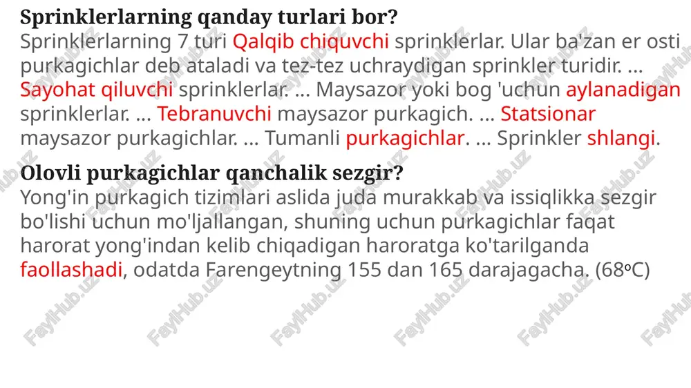 sprinklerlar va drencherlil tizim - Page 5
