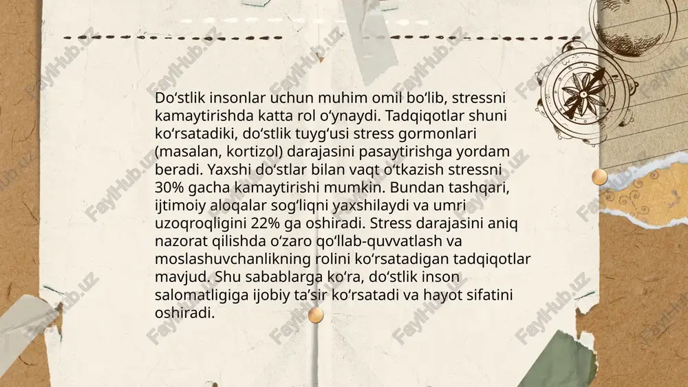 doʻstlik va uning psixologik foidalari - Page 5