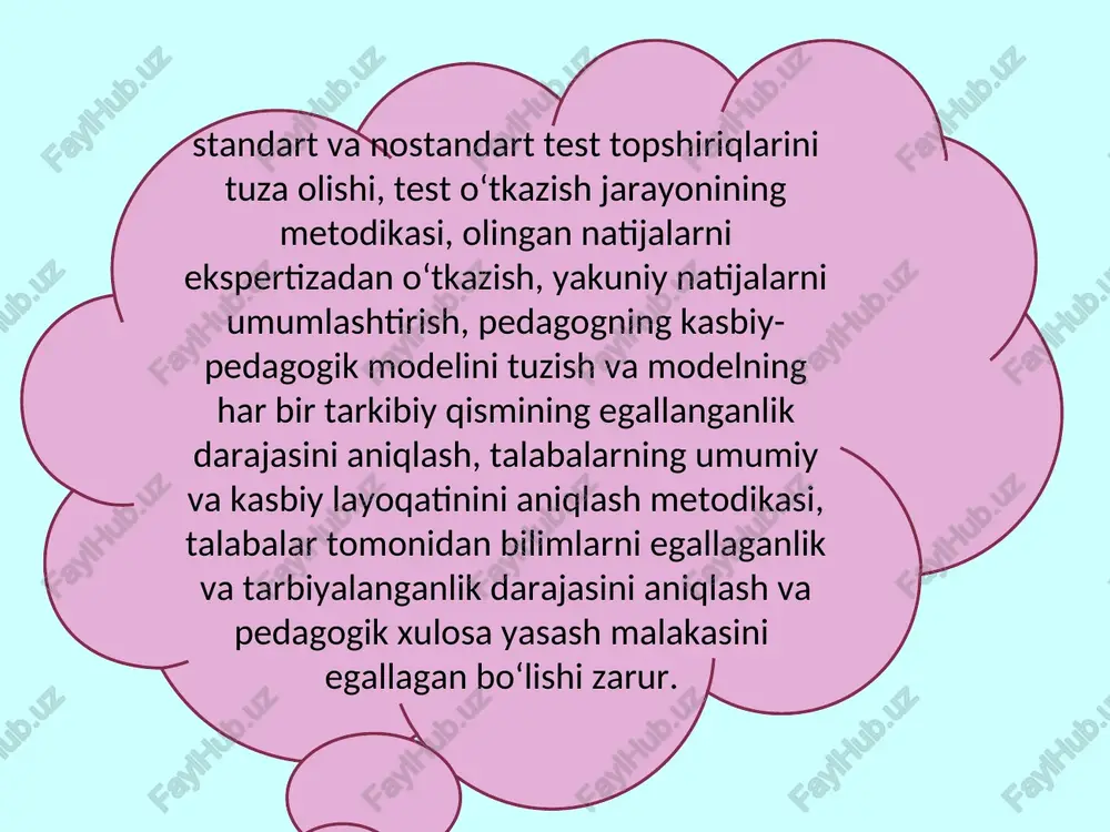 ta’lim-tarbiya jarayonida pedagogik kvalimetriya metodlaridan foydalanish muammolari - Page 5