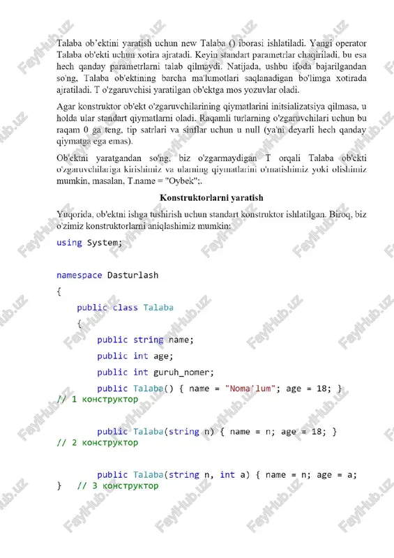 obyektga yonaltirilgan dasturlash - Page 5