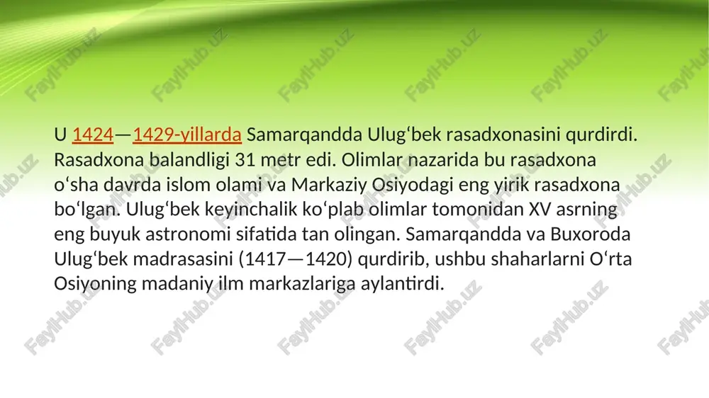ulug'bek hayoti va faoliyati - Page 5