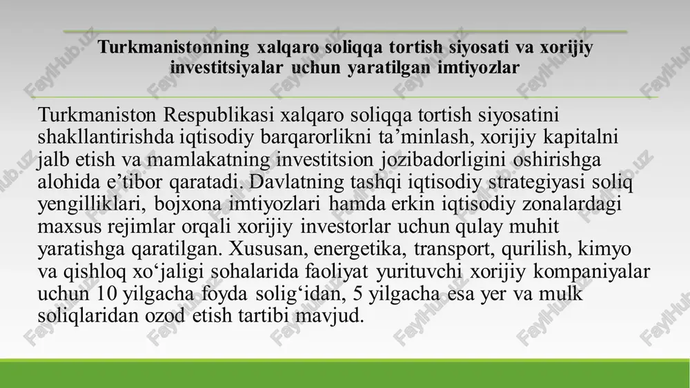 turkmaniston davlatining xalqaro soliq siyosati - Page 5