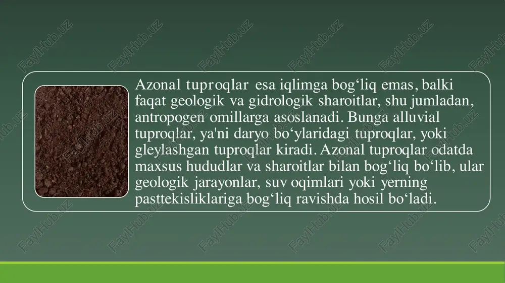 tuproqlarning geografik tarqalishi - Page 5
