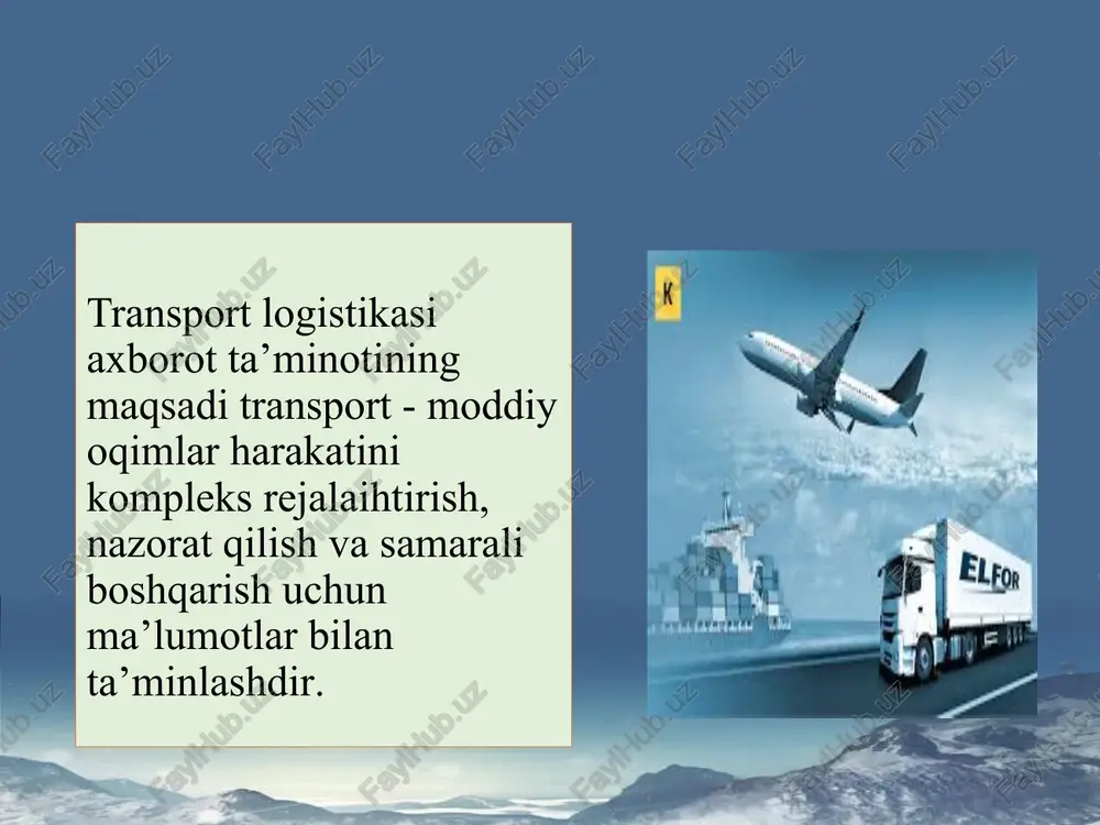 tijorat logistikasining axborot ta’minoti - Page 5